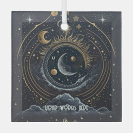 Erstellen Sie Ihren eigenen Silver & Gold Celestia Ornament Aus Glas