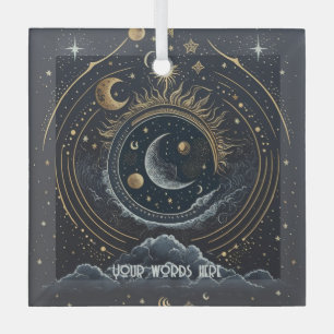 Erstellen Sie Ihren eigenen Silver & Gold Celestia Ornament Aus Glas