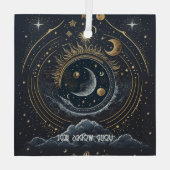 Erstellen Sie Ihren eigenen Silver & Gold Celestia Ornament Aus Glas (Rückseite)