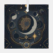 Erstellen Sie Ihren eigenen Silver & Gold Celestia Ornament Aus Glas (Rückseite)