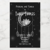 Erstellen Sie Ihren eigenen Silver Lotus Moon Drea Weinetikett (Einzelnes Label)