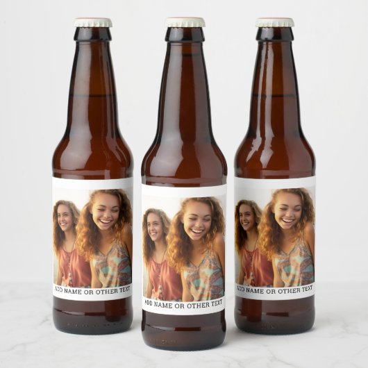 Erstellen Sie Ihren eigenen Single Foto Gallery mi Bierflaschenetikett (Flaschen)