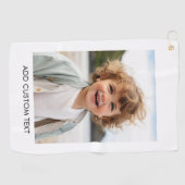 Erstellen Sie Ihren eigenen Single Foto Gallery mi Golfhandtuch (Horizontal)