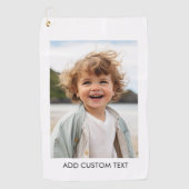 Erstellen Sie Ihren eigenen Single Foto Gallery mi Golfhandtuch (Vorderseite)