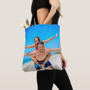 Erstellen Sie Ihren eigenen Single Foto Totbeutel Tasche