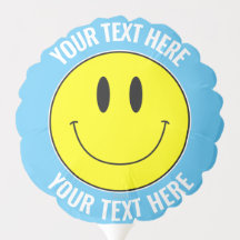 Erstellen Sie Ihren eigenen Smilie Blue Party Ball