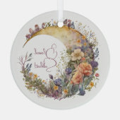 Erstellen Sie Ihren eigenen sommerlichen Garten-Bl Ornament Aus Glas (Rückseite)