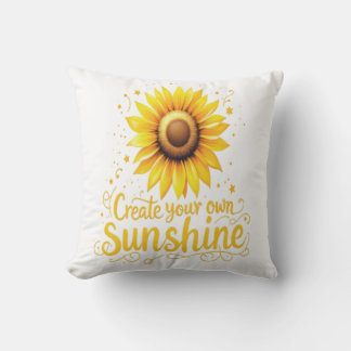 Erstellen Sie Ihren eigenen Sonnenschein - Motivie Kissen