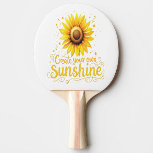 Erstellen Sie Ihren eigenen Sonnenschein - Motivie Tischtennis Schläger