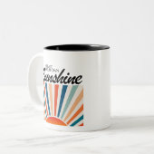 Erstellen Sie Ihren eigenen Sonnenschein Zweifarbige Tasse (Vorderseite Links)