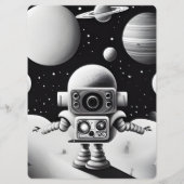 Erstellen Sie Ihren eigenen Space Robot Menükarte (Rückseite)