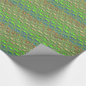 Erstellen Sie Ihren eigenen Spaß Retro schöne Blum Geschenkpapier (Ecke)