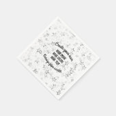 Erstellen Sie Ihren eigenen - Star-Glitzer Serviette (Ecke)