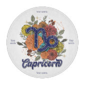 Erstellen Sie Ihren eigenen Starry Floral Capricor Schneidebrett (Vorderseite)