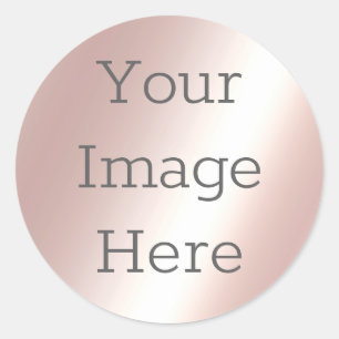 Erstellen Sie Ihren eigenen staubigen rosa metalli Runder Aufkleber