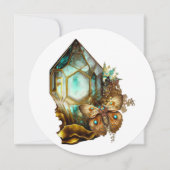 Erstellen Sie Ihren eigenen Steampunk-Schmetterlin Einladung (Vorderseite)