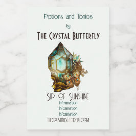 Erstellen Sie Ihren eigenen Steampunk-Schmetterlin Weinetikett