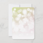 Erstellen Sie Ihren eigenen subtilen Bokeh-Hinterg RSVP Karte (Rückseite)