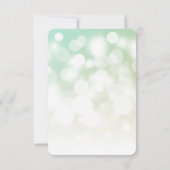 Erstellen Sie Ihren eigenen subtilen Bokeh-Hinterg RSVP Karte (Rückseite)