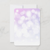 Erstellen Sie Ihren eigenen subtilen Bokeh-Hinterg RSVP Karte (Rückseite)