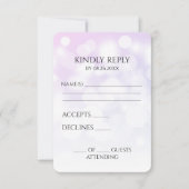 Erstellen Sie Ihren eigenen subtilen Bokeh-Hinterg RSVP Karte (Vorderseite)