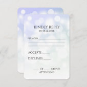 Erstellen Sie Ihren eigenen subtilen Bokeh-Hinterg RSVP Karte (Vorne/Hinten)