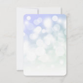 Erstellen Sie Ihren eigenen subtilen Bokeh-Hinterg RSVP Karte (Rückseite)