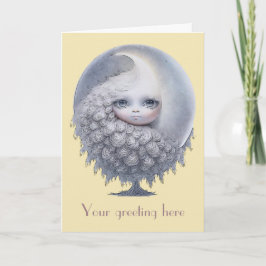 Erstellen Sie Ihren eigenen süßen Mondbaum Feiertagskarte