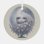 Erstellen Sie Ihren eigenen süßen Mondbaum Ornament Aus Glas (Rückseite)