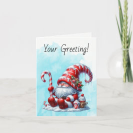 Erstellen Sie Ihren eigenen süßen Pfefferminzkuche Feiertagskarte