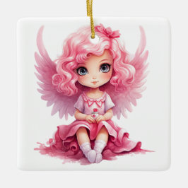 Erstellen Sie Ihren eigenen süßen, rosa Weihnachts Keramikornament