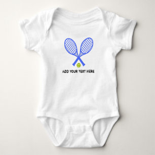 Erstellen Sie Ihren eigenen Tennisspieler Baby Strampler