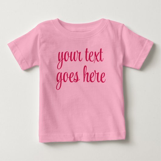 Erstellen Sie Ihren eigenen Text hochladen Bild ro Baby T-shirt (Vorderseite)