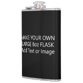 Erstellen Sie Ihren eigenen Text oder Foto groß 8 Flachmann (Links)