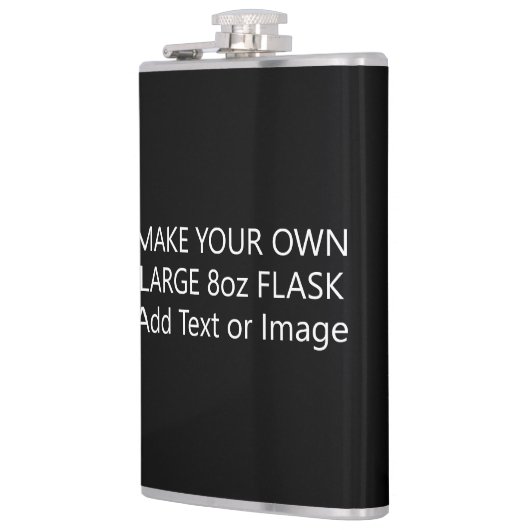 Erstellen Sie Ihren eigenen Text oder Foto groß 8 Flachmann (Links)