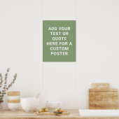 Erstellen Sie Ihren eigenen Text oder Ihre eigene  Poster (Küche)