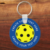 Erstellen Sie Ihren eigenen Text-Pickleball-Player Schlüsselanhänger (Vorderseite)