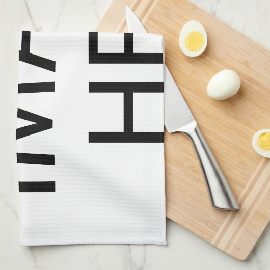 Erstellen Sie Ihren eigenen Text und Ihr eigenes D Handtuch (Viertel Falte)