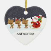 Erstellen Sie Ihren eigenen Text und Ihr eigenes D Keramik Ornament (Vorne)