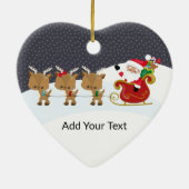 Erstellen Sie Ihren eigenen Text und Ihr eigenes D Keramik Ornament (Hinten)