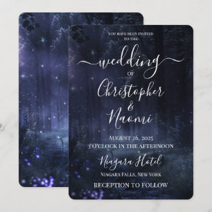 Erstellen Sie Ihren eigenen, tiefen, Lila verzaube Einladung