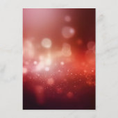 Erstellen Sie Ihren eigenen tiefen Red Bokeh Menükarte (Rückseite)