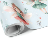 Erstellen Sie Ihren eigenen Urlaub Fairy Blue Geschenkpapier (Rolleneckpunkt)