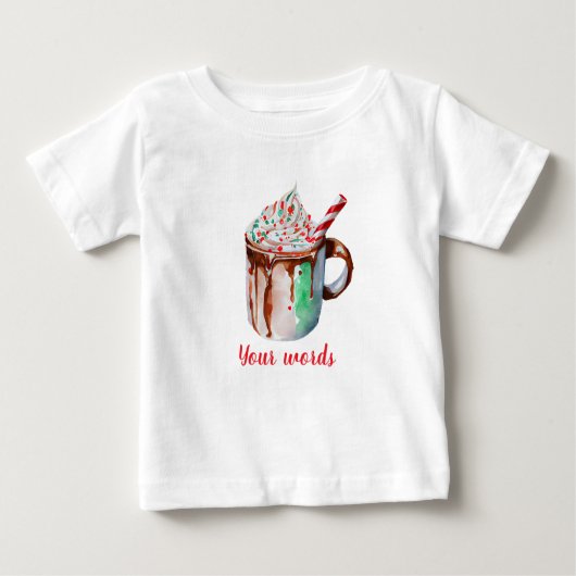 Erstellen Sie Ihren eigenen Urlaub Peppermint Hot  Baby T-shirt (Vorderseite)