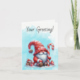 Erstellen Sie Ihren eigenen Urlaub Peppermint Weih Feiertagskarte