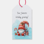 Erstellen Sie Ihren eigenen Urlaub Peppermint Weih Geschenkanhänger (Rückseite)