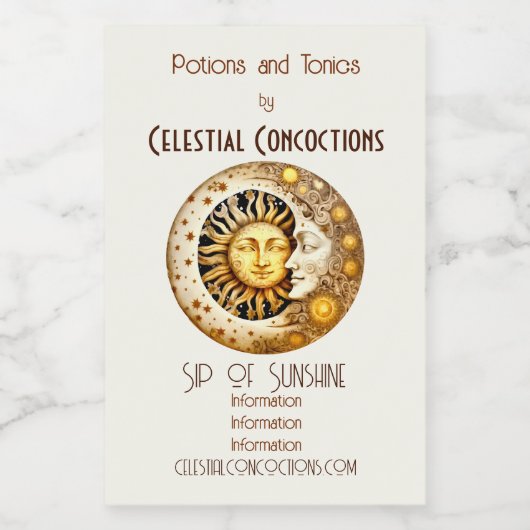 Erstellen Sie Ihren eigenen Victoiran Steampunk Su Weinetikett (Einzelnes Label)