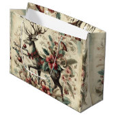 Erstellen Sie Ihren eigenen Viktorianischen Weihna Große Geschenktüte (Vorderseite Schrägansicht)