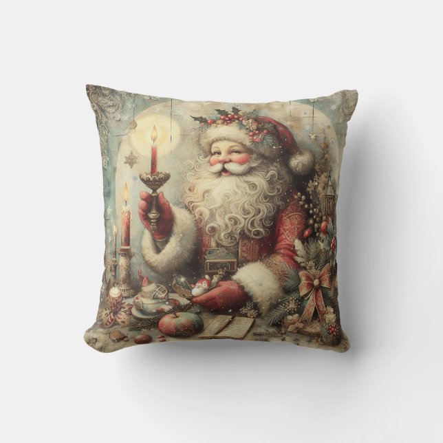 Erstellen Sie Ihren eigenen Viktorianischen Weihna Kissen (Vorderseite)