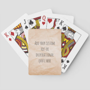 Erstellen Sie Ihren eigenen Vintage-Papier-Motivat Spielkarten